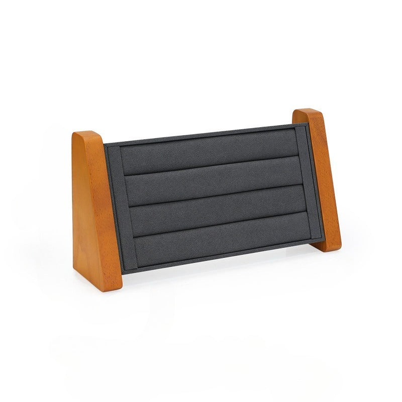 ring display and earring display - Wooden Wood Ring Display Stand Earrings C01771 detail view