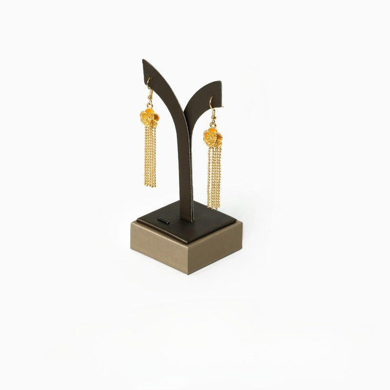 ring display and earring display - Black Beige PU Leather Display Stand Ring Earring C02800 product view 16