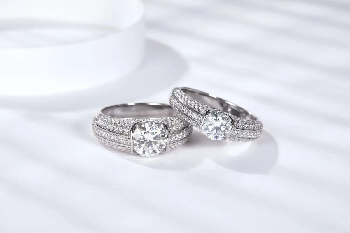sterling silver jewelry - 925 Silver Ring SLM0059R-1CT-6 detail view