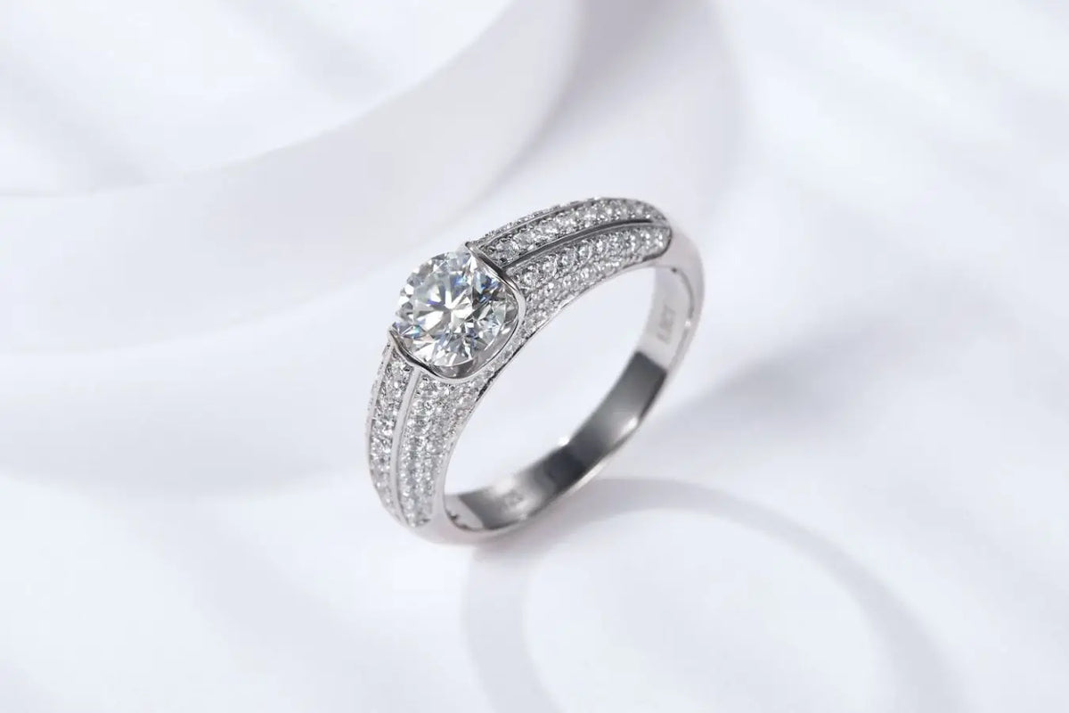 sterling silver jewelry - 925 Silver Ring SLM0059R-1CT-6 product view 05
