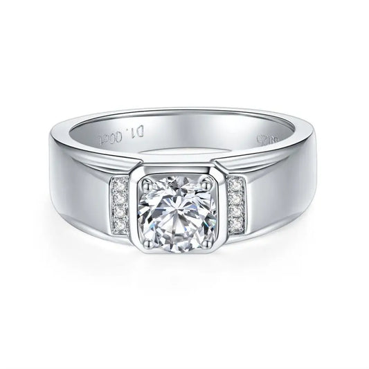 sterling silver jewelry - Silver Ring SLM0065R-silver-6 open view