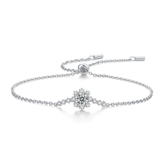 sterling silver jewelry - 100 Silver Bracelets Bracelet SLM0053B-silver-19cm front view