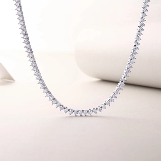 sterling silver jewelry - 925 Silver Bracelet SLM0043B-White-17cm/6.7in open view