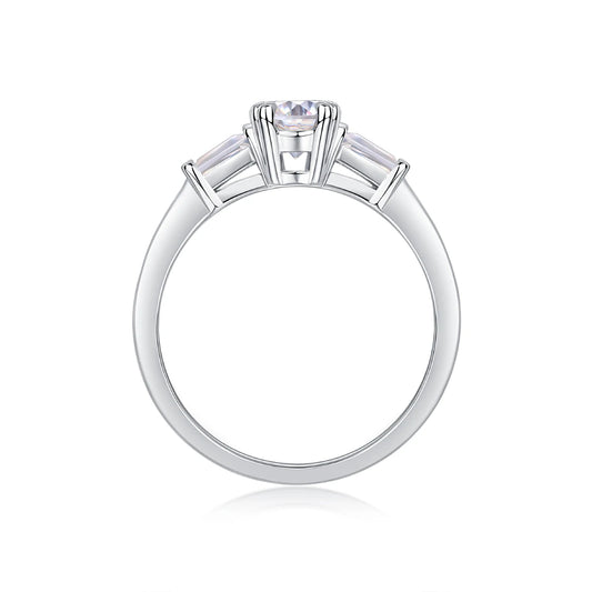 sterling silver jewelry - 925 Silver Ring SLM0132R-silver-6 open view