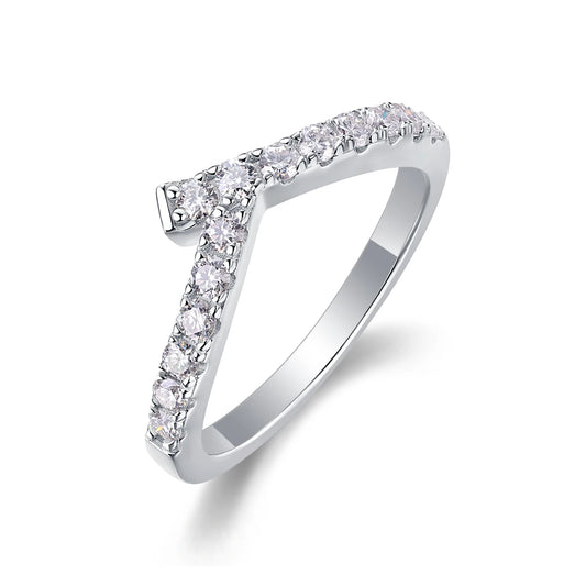 sterling silver jewelry - 925 Silver Ring SLM0138R-silver-6 front view