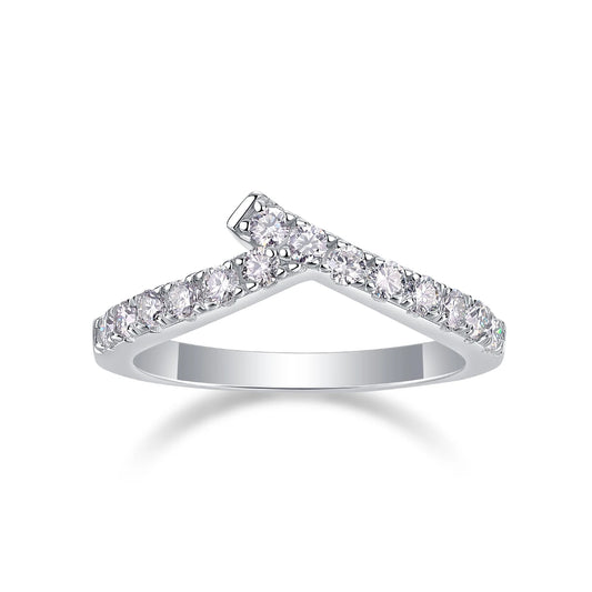sterling silver jewelry - 925 Silver Ring SLM0138R-silver-6 open view