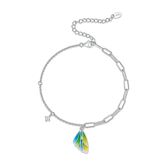 sterling silver jewelry - 925 Silver Bracelet SLM0046B-silver-19cm front view