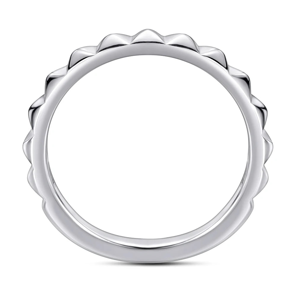 sterling silver jewelry - 925 Yellow Gold Rings SLZ0044R-silver ring-6 side view