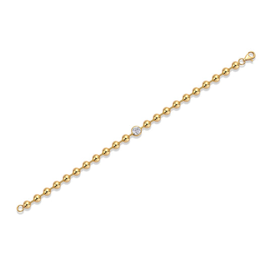 sterling silver jewelry - Silver Gold Bracelet Pendants SLM0026B-Gold-21cm open view