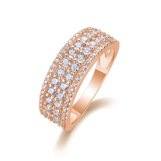 sterling silver jewelry - 925 Silver Rings Ring SLM0135R-Pink-5 open view
