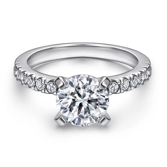 sterling silver jewelry - 925 Silver Gold Ring SLZ0047R-TL-011 rhodium plated-6 open view