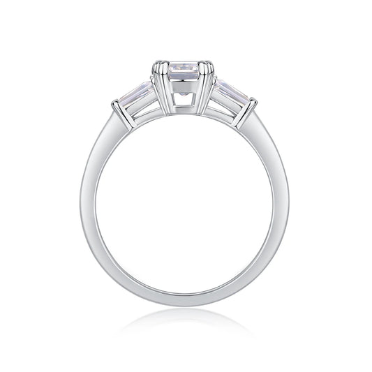 sterling silver jewelry - 925 Silver Ring SLM0131R-silver-6 open view