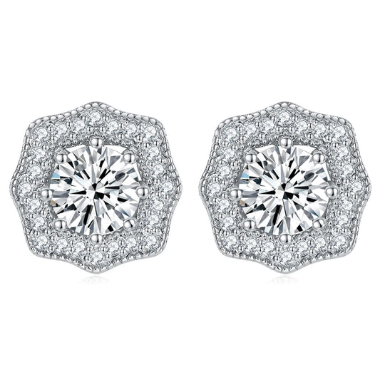 sterling silver jewelry - Silver PU Earring SLM0014E-catalogue front view