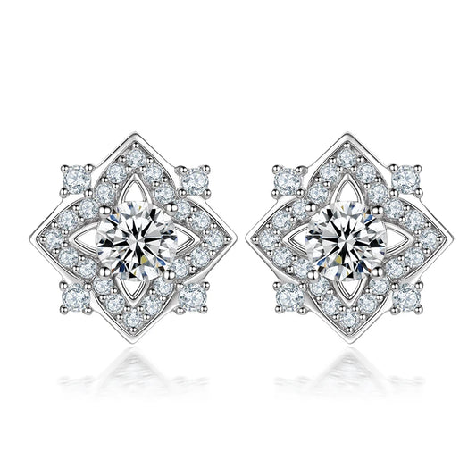 sterling silver jewelry - 925 Silver Earring Earrings SLM0015E-catalogue front view