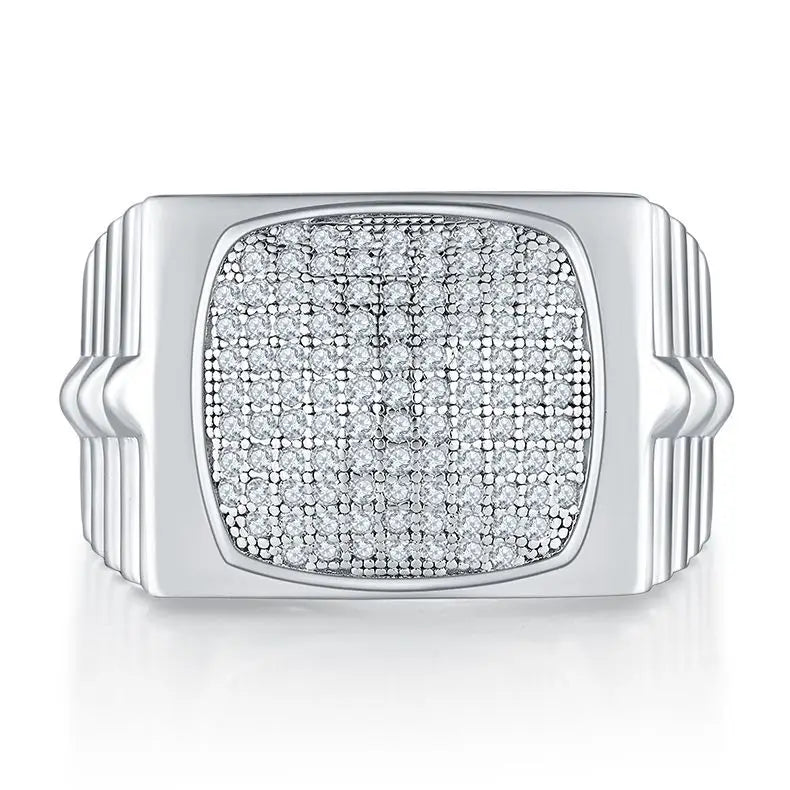 sterling silver jewelry - 925 Silver Ring SLM0074R-silver-6 open view