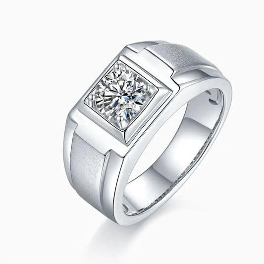 sterling silver jewelry - 925 Silver Ring SLM0076R-silver-6 front view