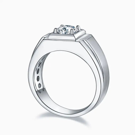 sterling silver jewelry - 925 Silver Ring SLM0076R-silver-6 open view