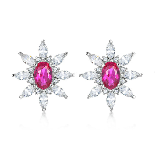 sterling silver jewelry - 925 Silver Earring SLM0026E-catalogue front view