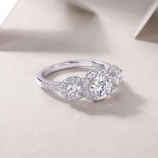 sterling silver jewelry - Ring SLM0117R-White-6 open view