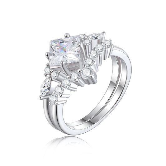 sterling silver jewelry - 925 Silver Rings SLZ0040R-weddding Rings-6 front view