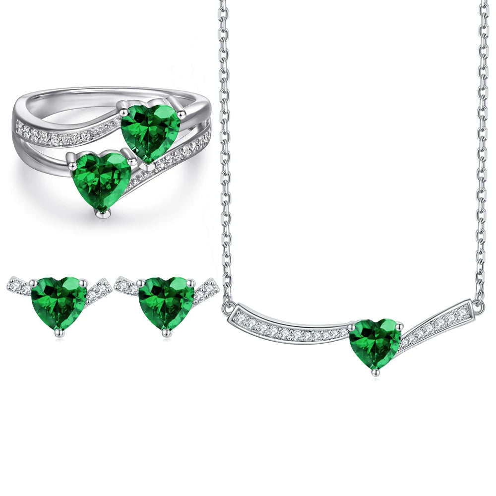 sterling silver jewelry - 925 Silver Ring Necklace Earring SLZ0004SET-SS-JS07-7 product view 22