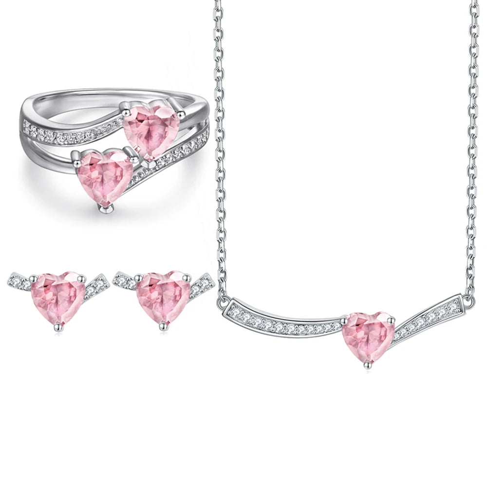 sterling silver jewelry - 925 Silver Ring Necklace Earring SLZ0004SET-SS-JS07-7 product view 16