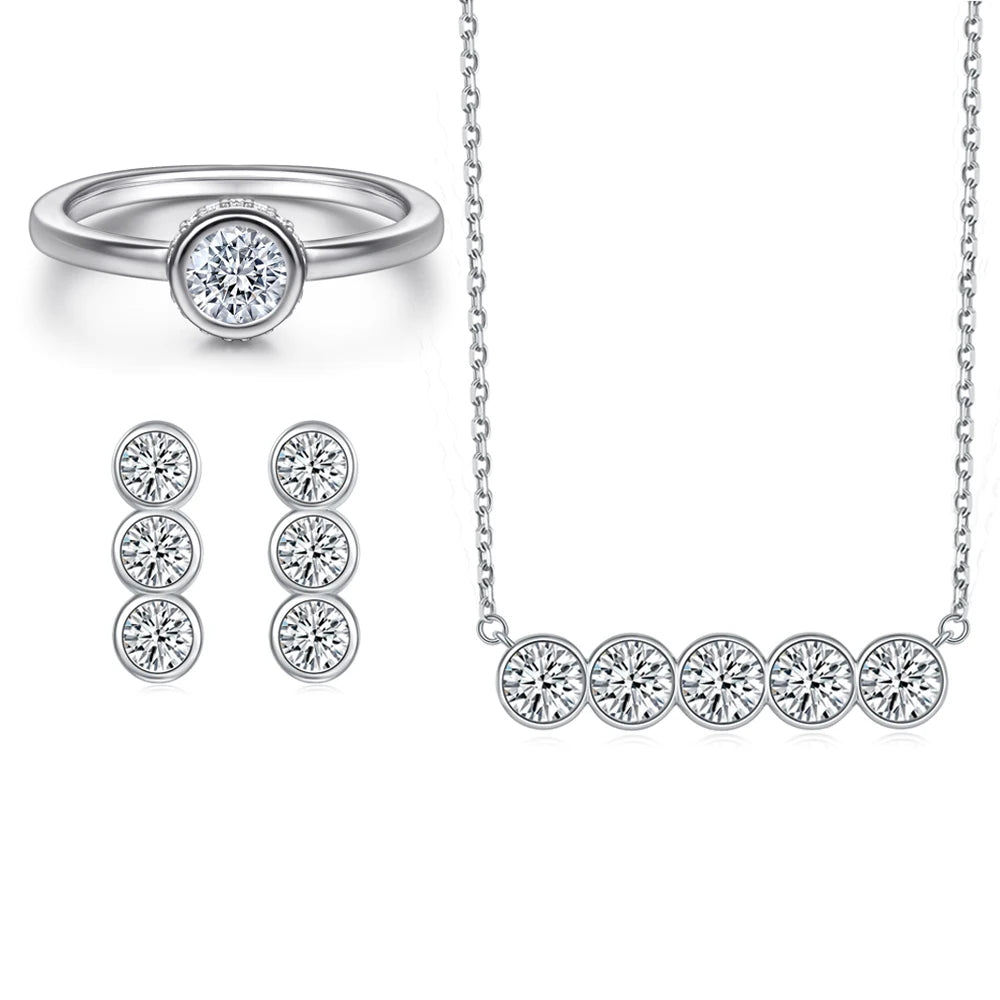 sterling silver jewelry - 925 Silver Ring Necklace Earring SLZ0004SET-SS-JS07-7 product view 17