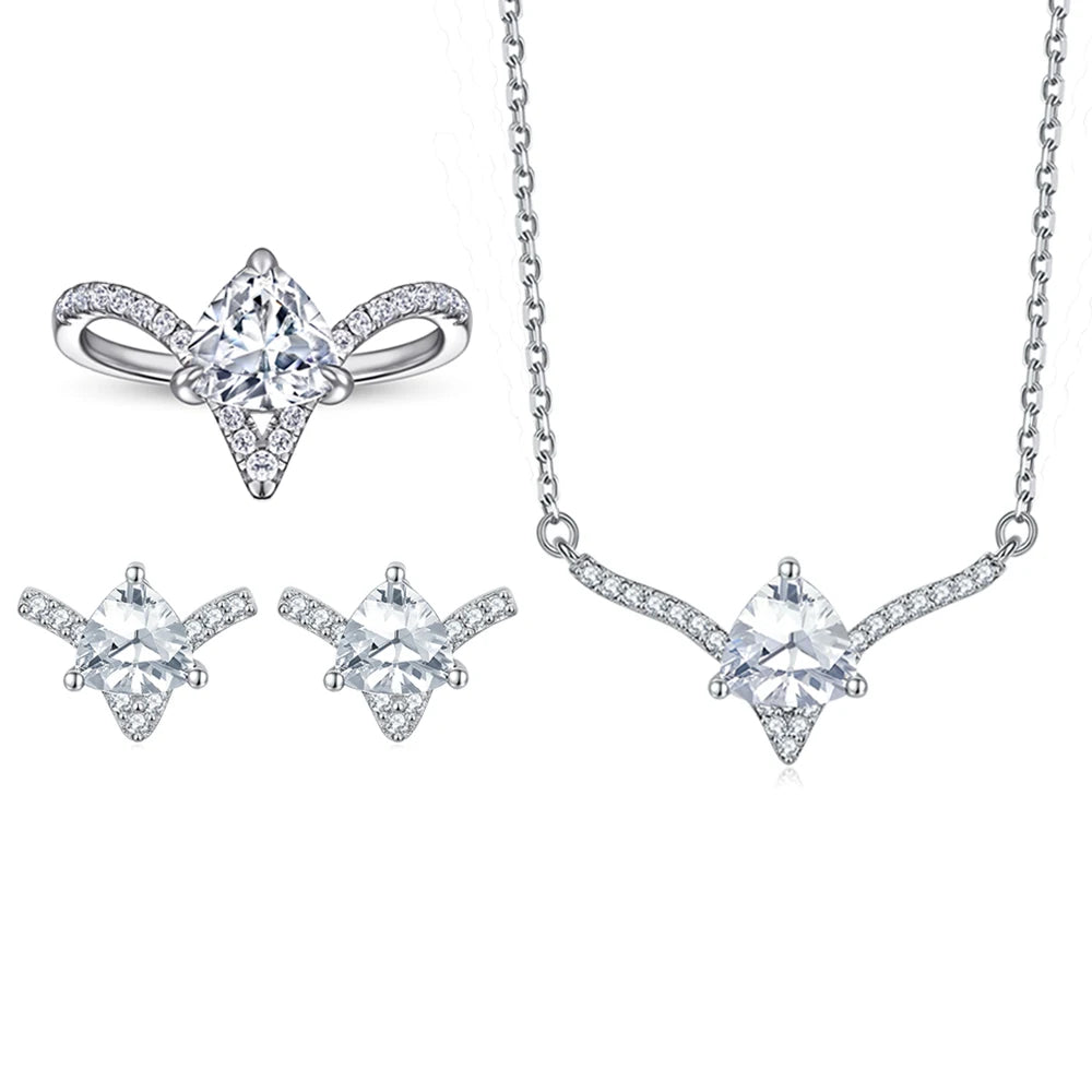sterling silver jewelry - Ring Necklace Earring SLZ0001SET-TLTZ075-7 product view 12
