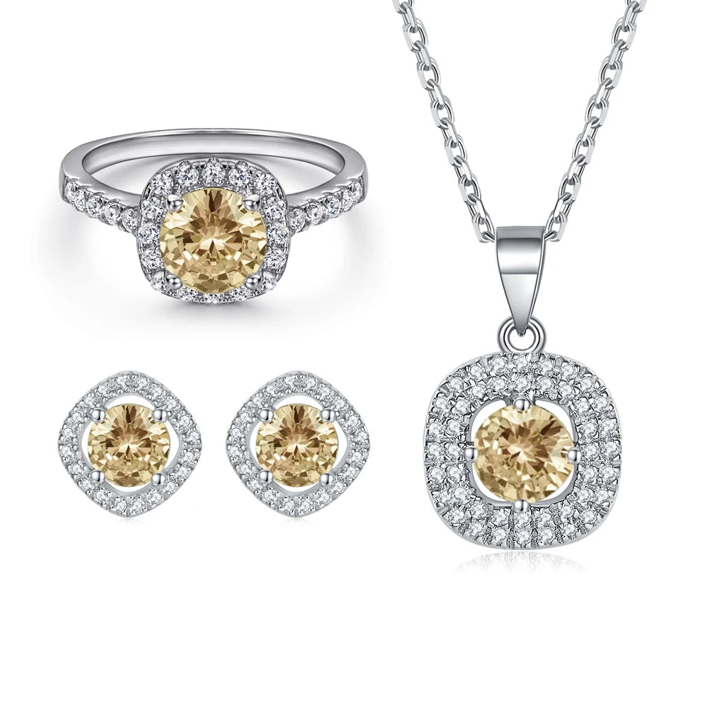 sterling silver jewelry - Ring Necklace Earring SLZ0001SET-TLTZ075-7 product view 18