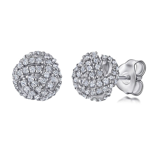 sterling silver jewelry - 925 Silver Earrings SLM0010E-catalogue front view