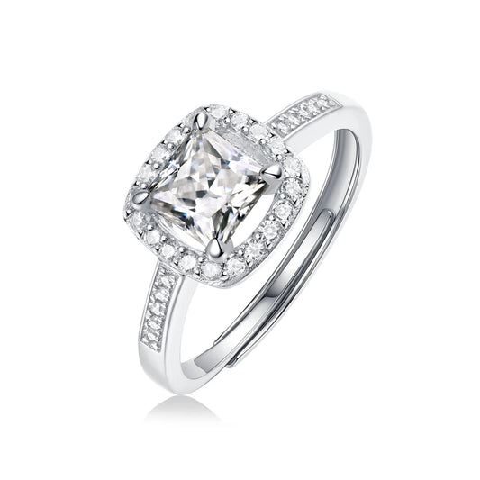 sterling silver jewelry - Silver Rings SLM0142R-silver-6 front view