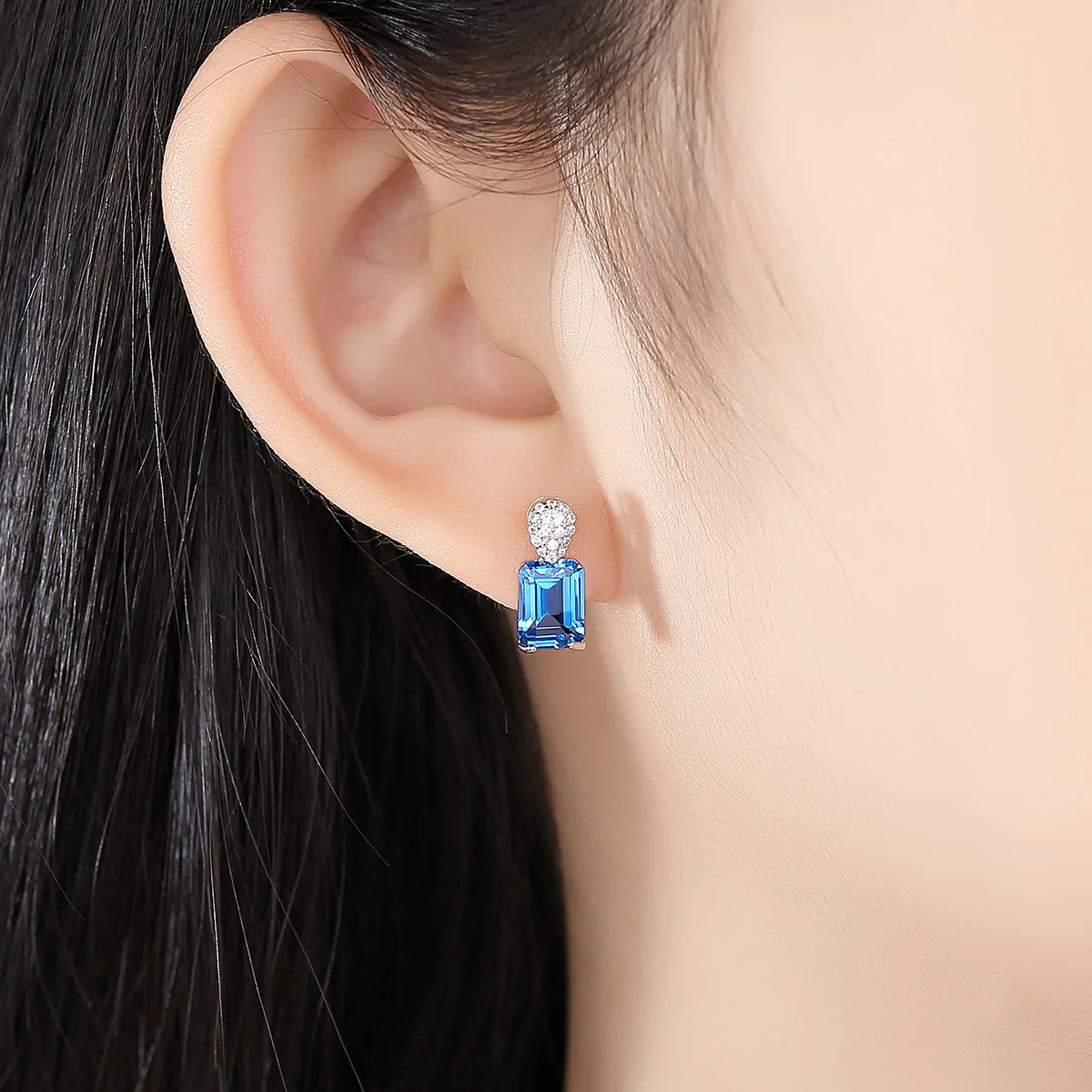 sterling silver jewelry - Silver Gold Ring Necklace Earring SLZ0003SET-TLTZ015-7 product view 05