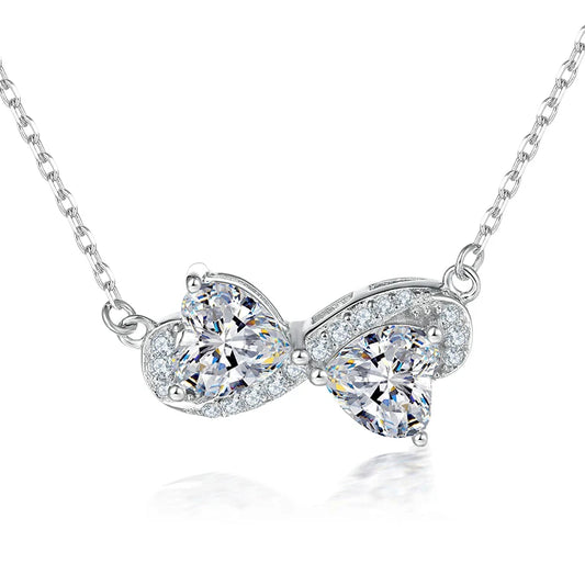 sterling silver jewelry - 925 Silver Pendant Necklaces SLZ0009N-Rhodiun front view