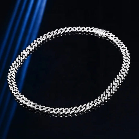 sterling silver jewelry - 925 Silver Necklace SLZ0001N-SZTL-CBC-1040-24inches open view