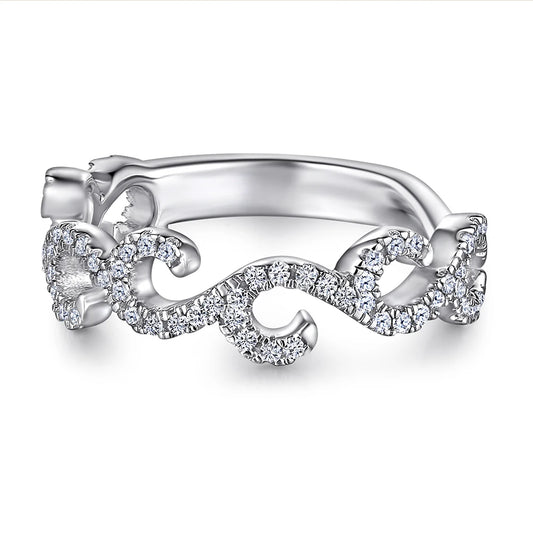 sterling silver jewelry - 925 Silver Rings SLZ0043R-silver ring-6 front view