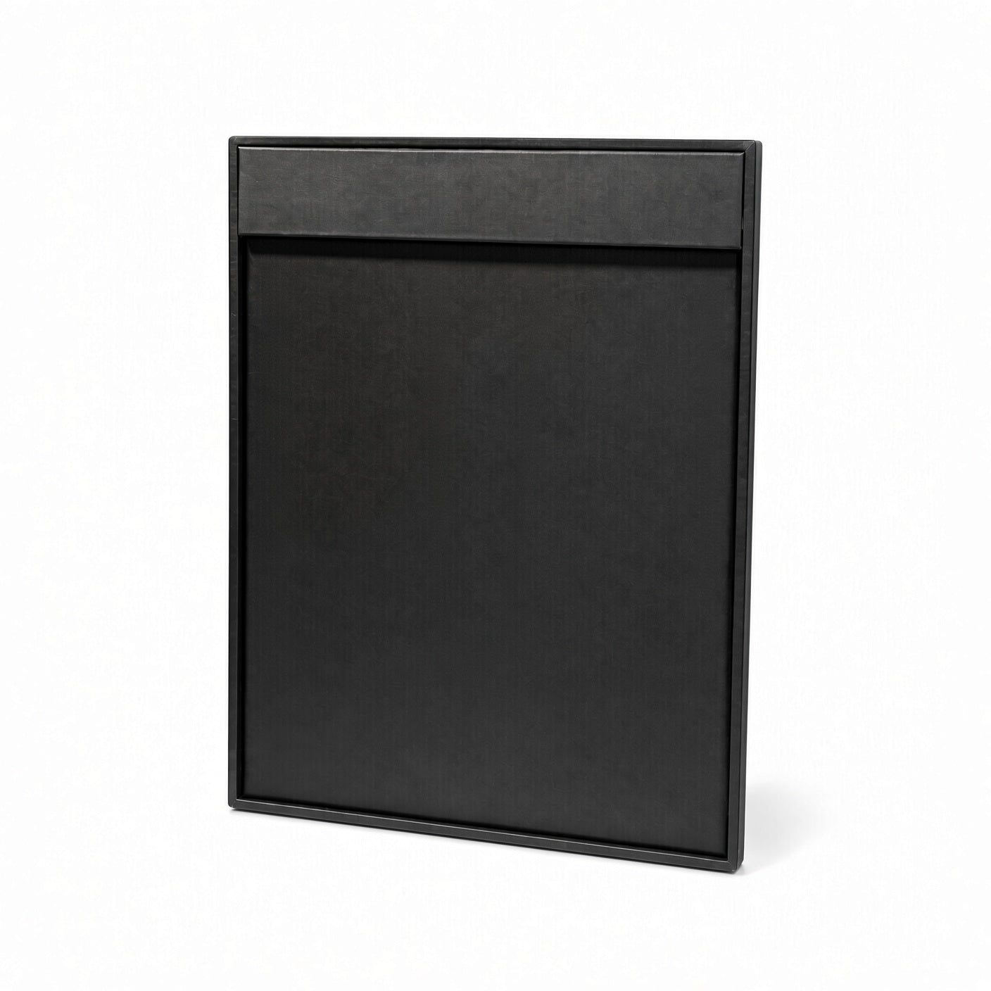 Black necklace display board upright empty