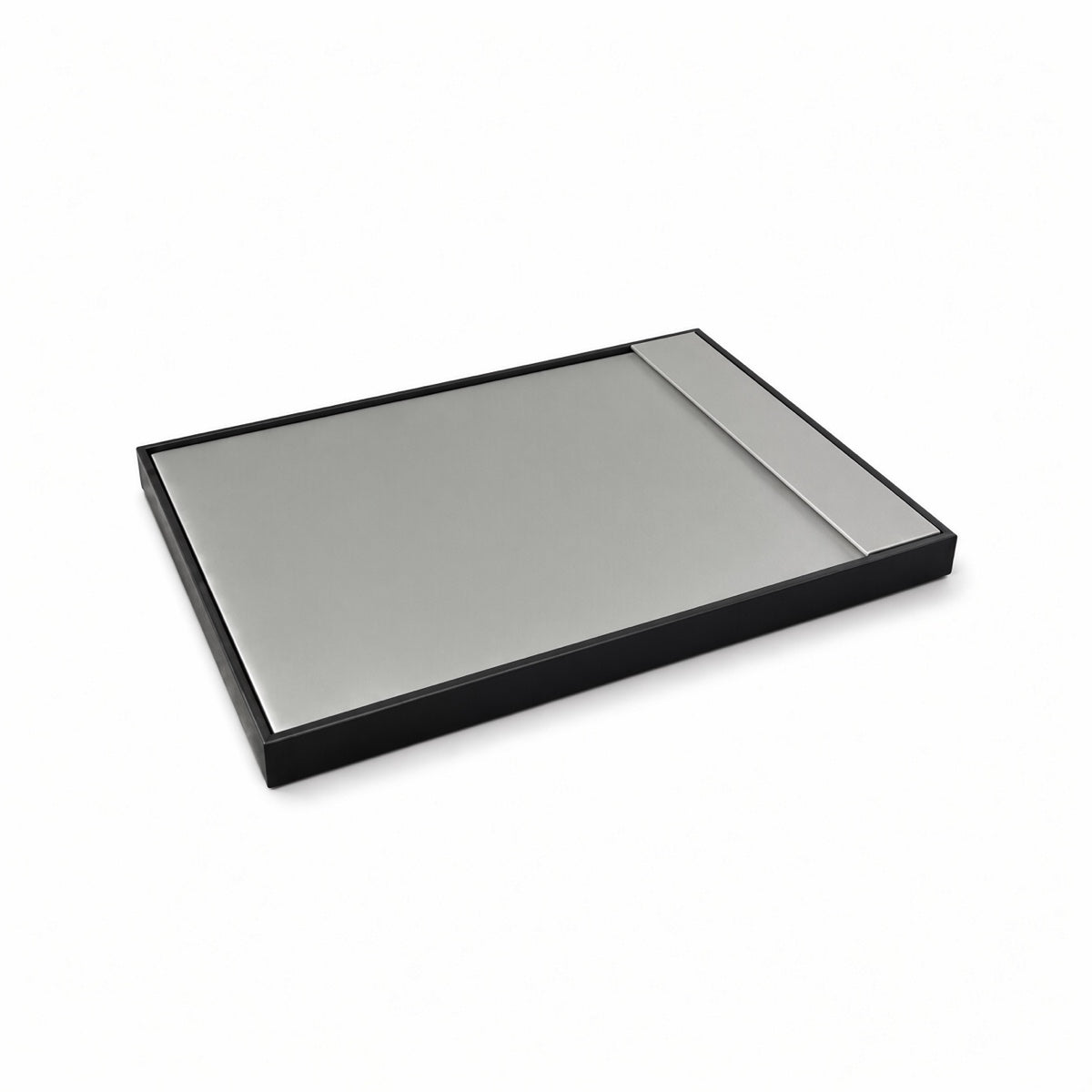 Silver Gray necklace display tray flat angled empty