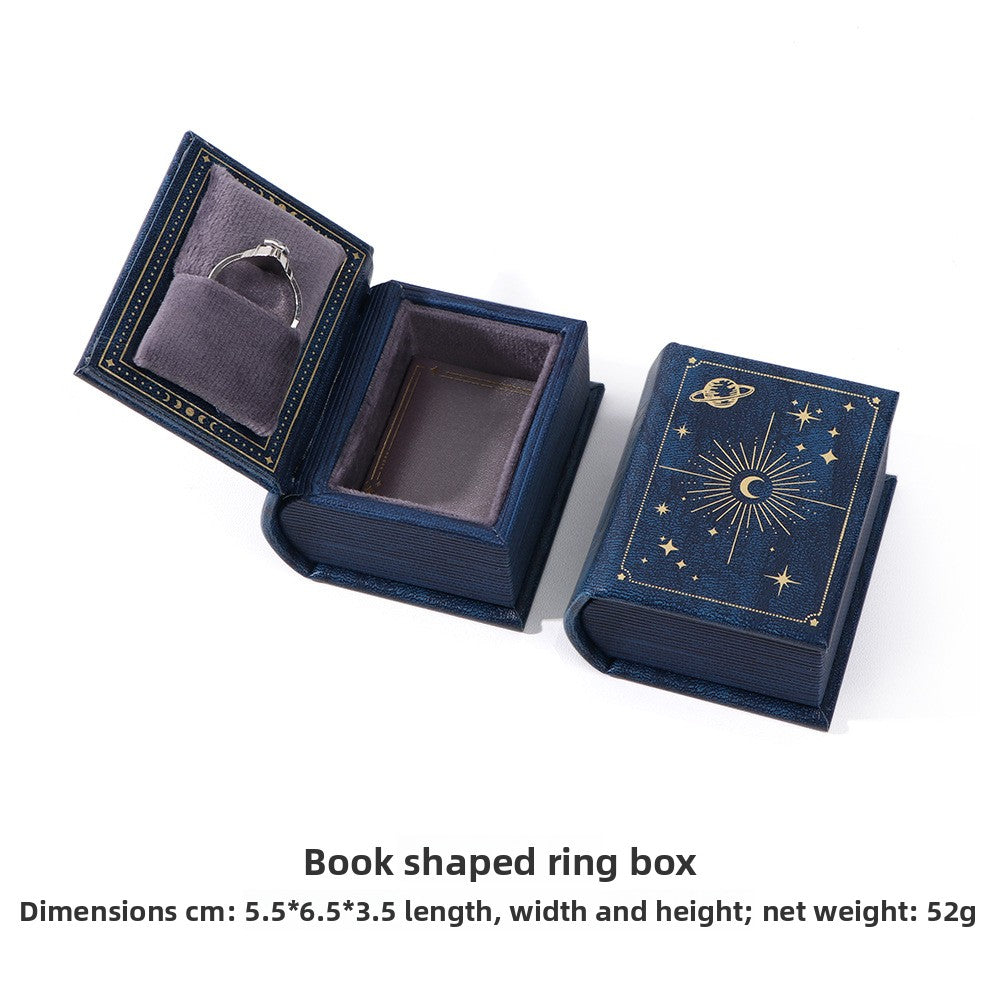 European Antique Jewelry Book Shape Boxes