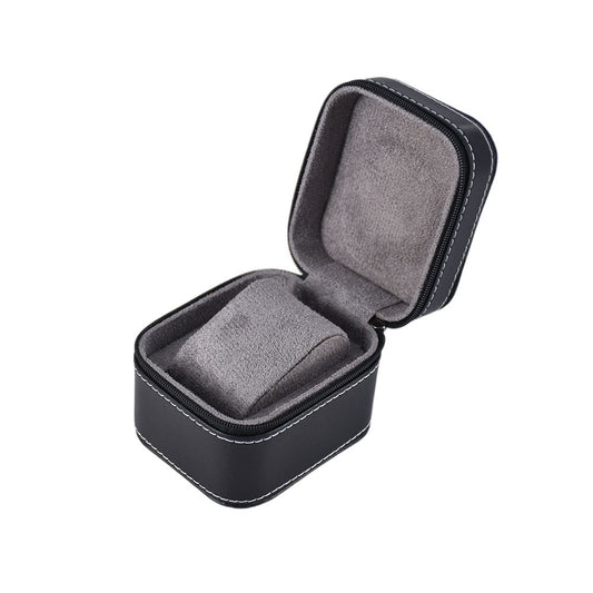 watch box - Black Watch Jewelry Accessory WB004-BK front view