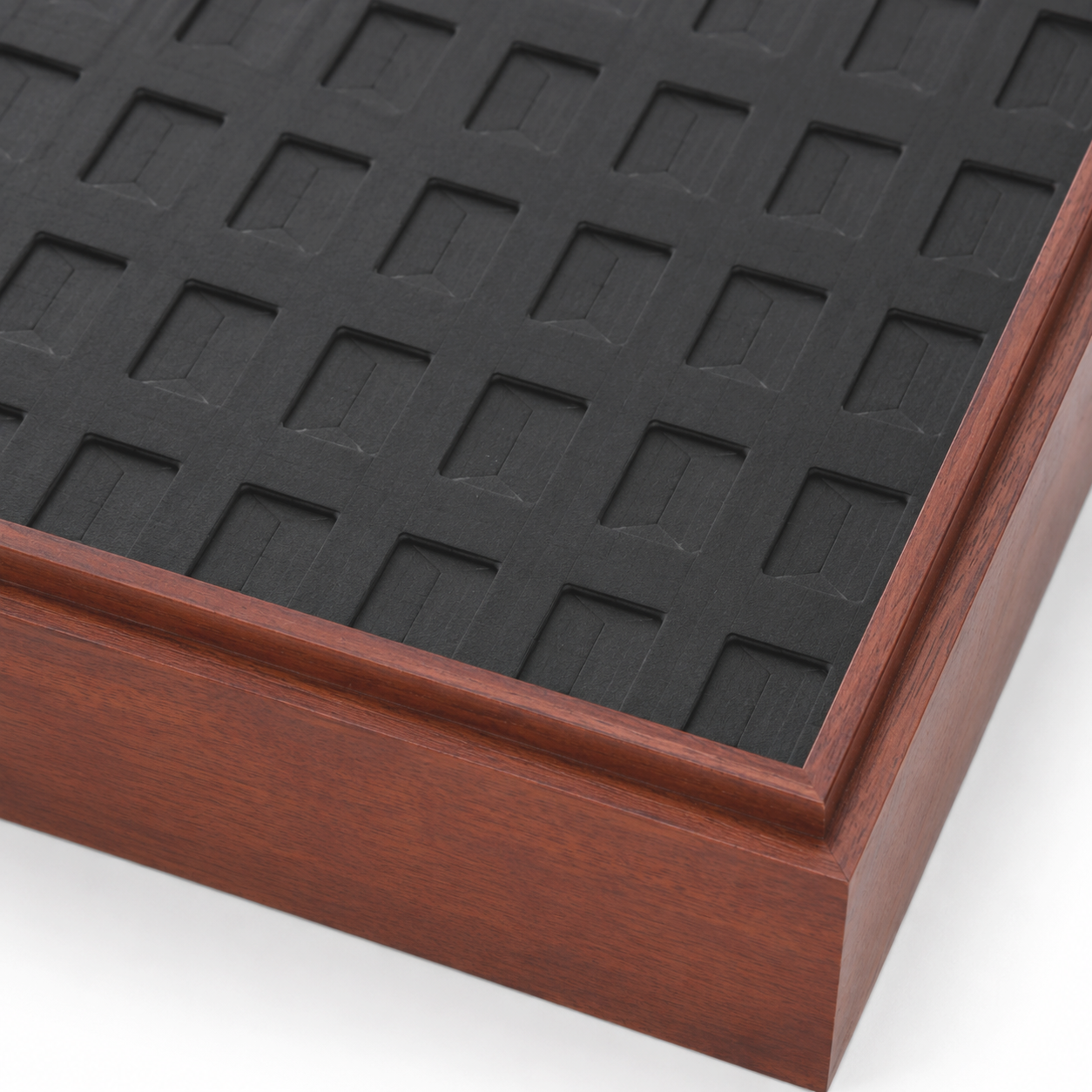 Countertop ring showcase tray for organizing up to 120 rings